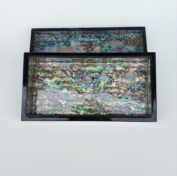 Vintage japanese mother of pearl jewelry box - Picture 9 of 11